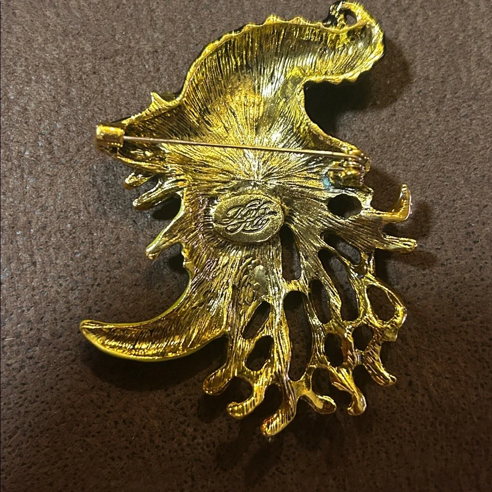 Witch Green Face Brooch Pin like Kirk's Folly - Picture 2 of 3